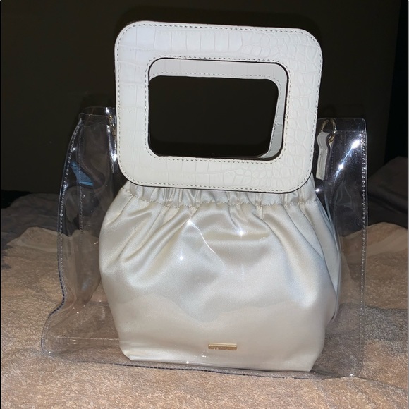 vince camuto clear backpack